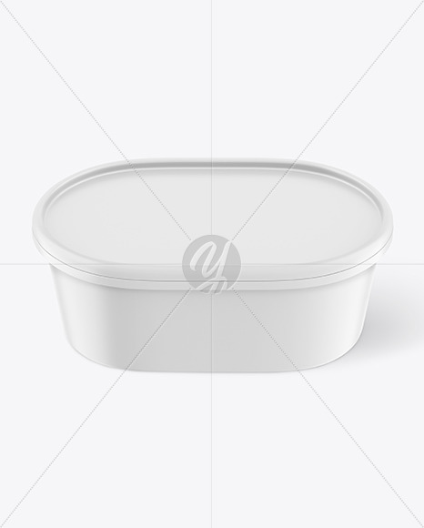 Matte Plastic Container Mockup