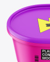 Matte Plastic Container Mockup