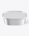 Metallized Plastic Container Mockup