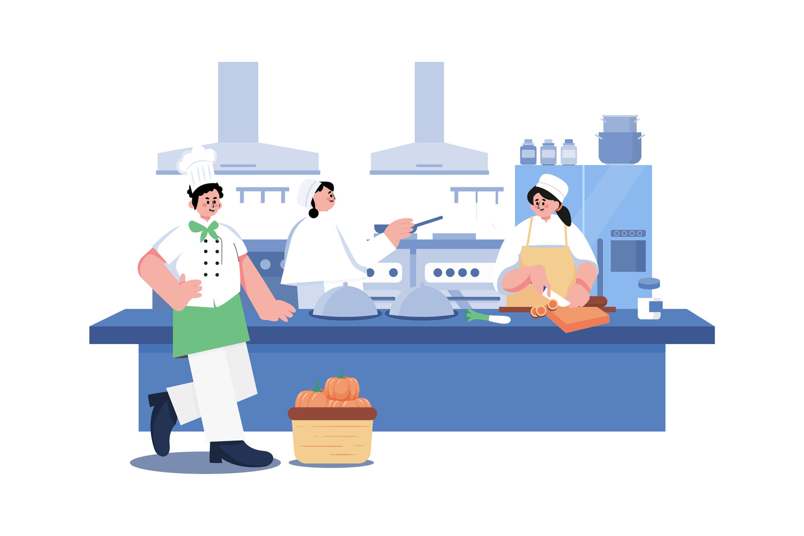 M566_Restaurant Service Illustration Pack