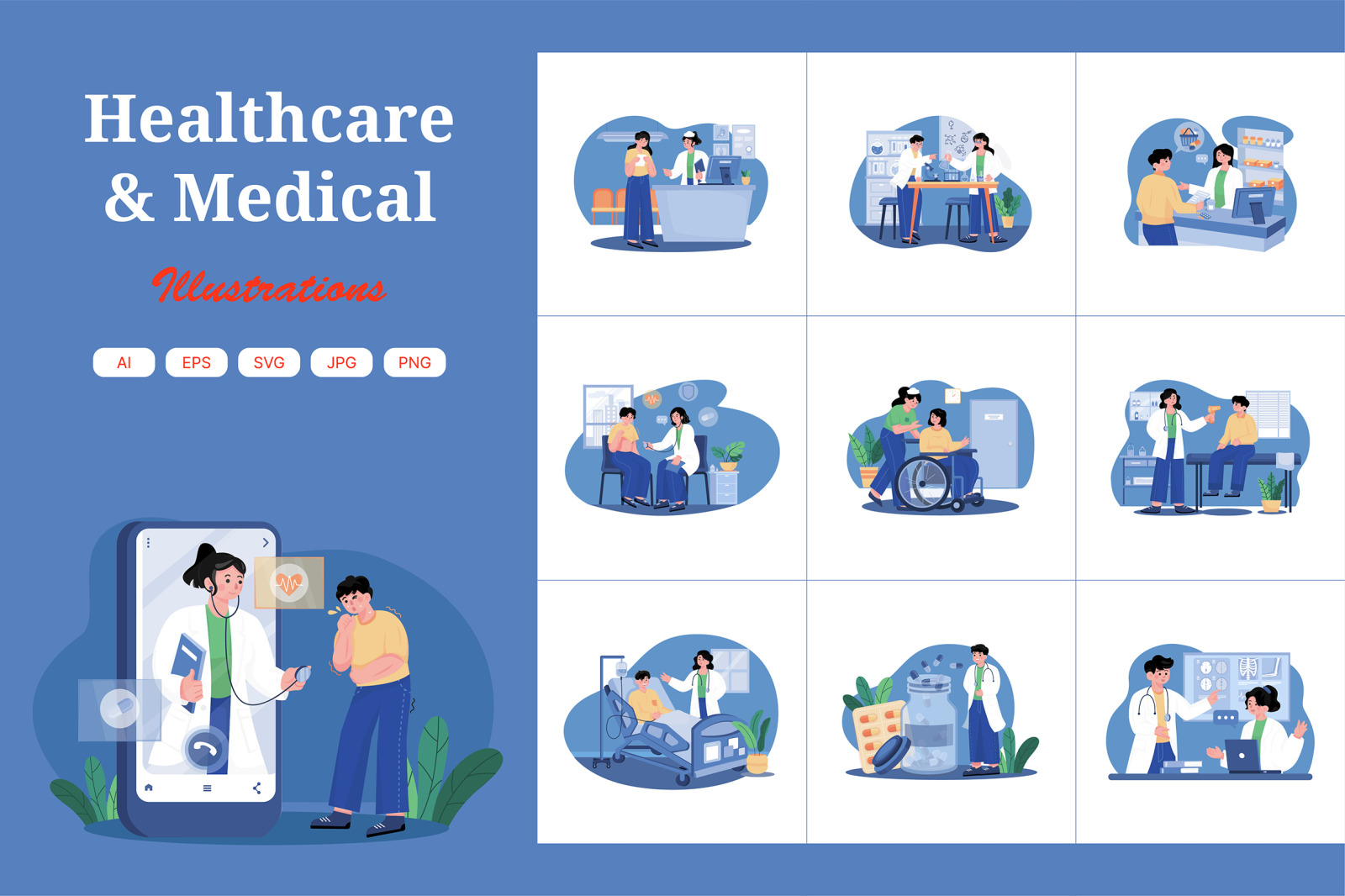 M452_Healthcare &amp; Medical Illustrations