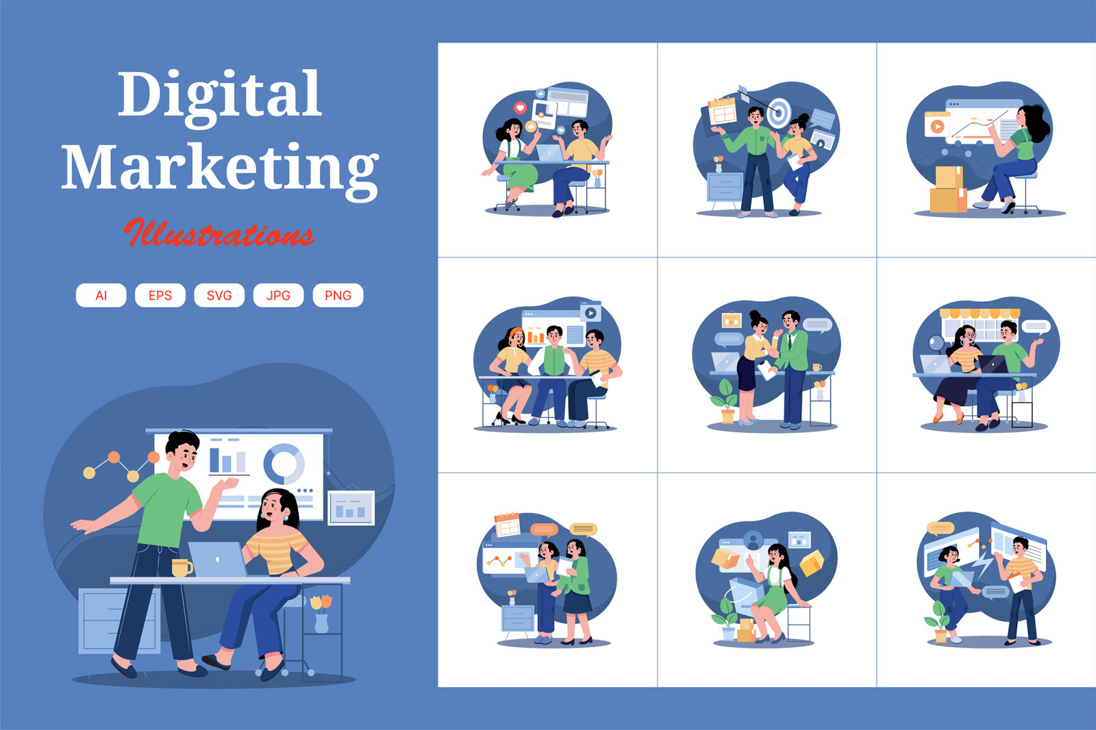 M442_Digital Marketing Illustration Pack M442_Digital Marketing Illustration Pack