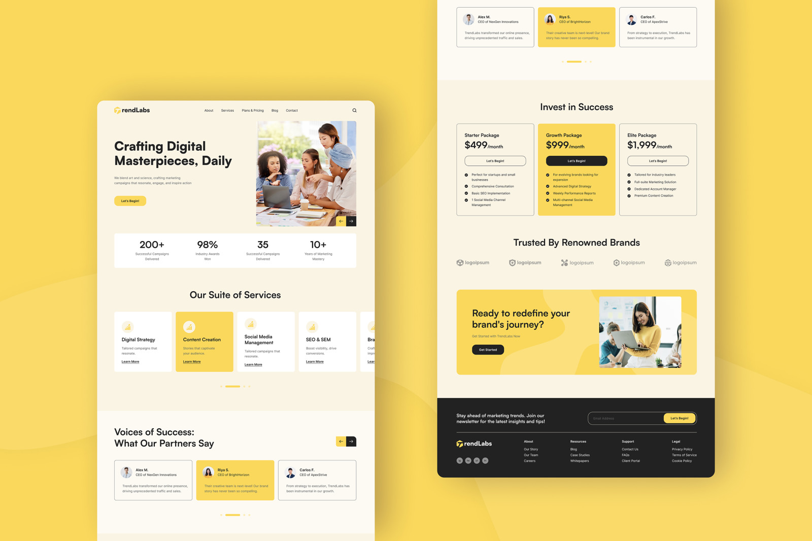 TrendLabs - Marketing Agency Landing Page