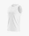 Men's Sleeveless Shirt Mockup - Half Side View