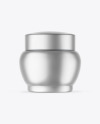 Matte Metallic Cosmetic Jar Mockup