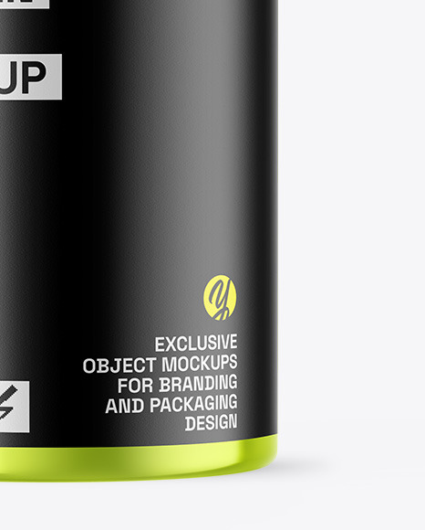 Metallic Protein Jar Mockup Metallic Protein Jar Mockup