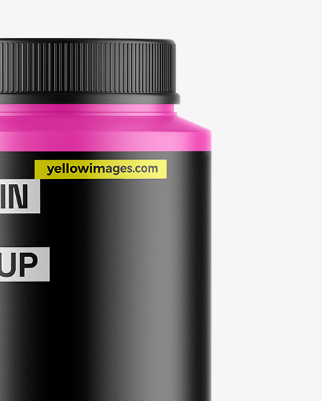 Matte Protein Jar Mockup