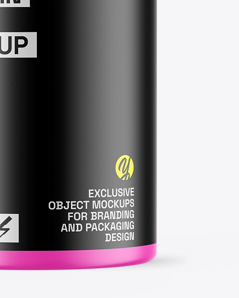 Matte Protein Jar Mockup
