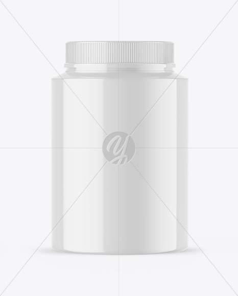 Glossy Protein Jar Mockup Glossy Protein Jar Mockup