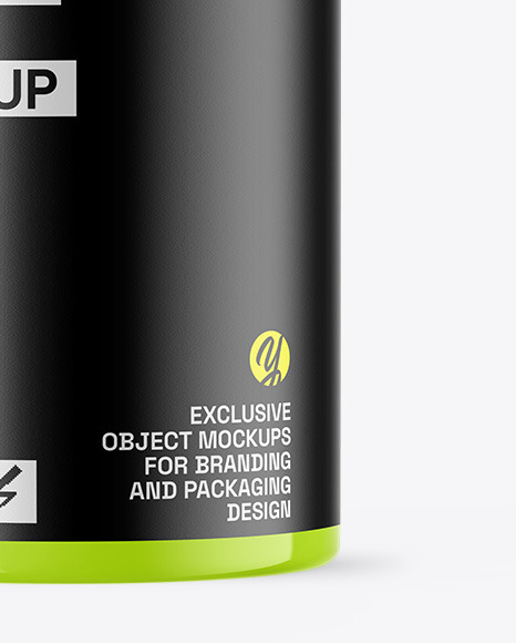 Glossy Protein Jar Mockup Glossy Protein Jar Mockup