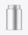 Matte Metallic Protein Jar Mockup Matte Metallic Protein Jar Mockup