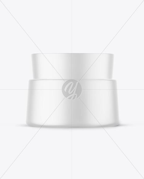 Matte Cosmetic Jar Mockup