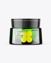 Green Glass Cosmetic Jar Mockup