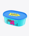 Glossy Plastic Container Mockup