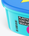 Glossy Plastic Container Mockup