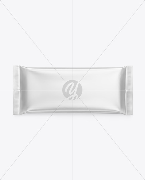 Matte Metallic Snack Package Mockup