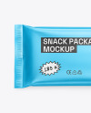 Matte Metallic Snack Package Mockup