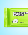 Matte Metallic Snack Package Mockup