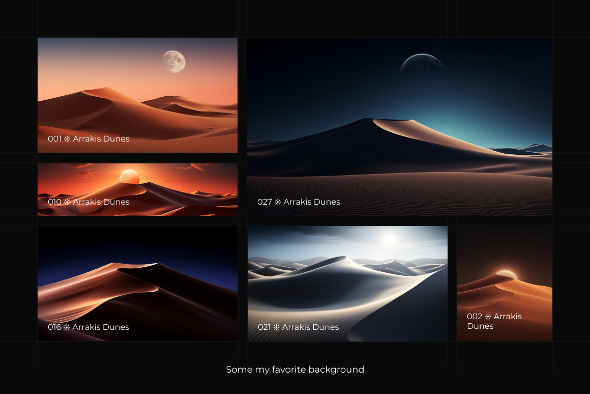 Arrakis Dunes Background Set