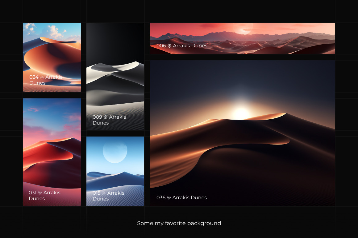 Arrakis Dunes Background Set Arrakis Dunes Background Set
