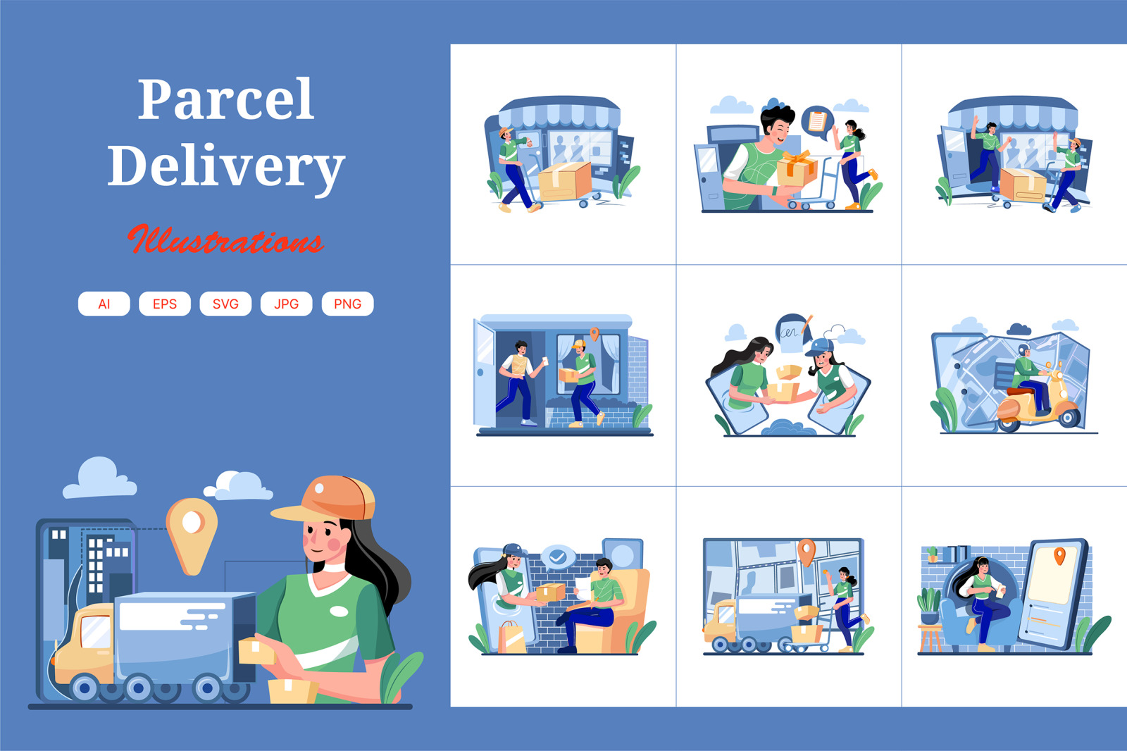 M444_Parcel Delivery Service Illustrations