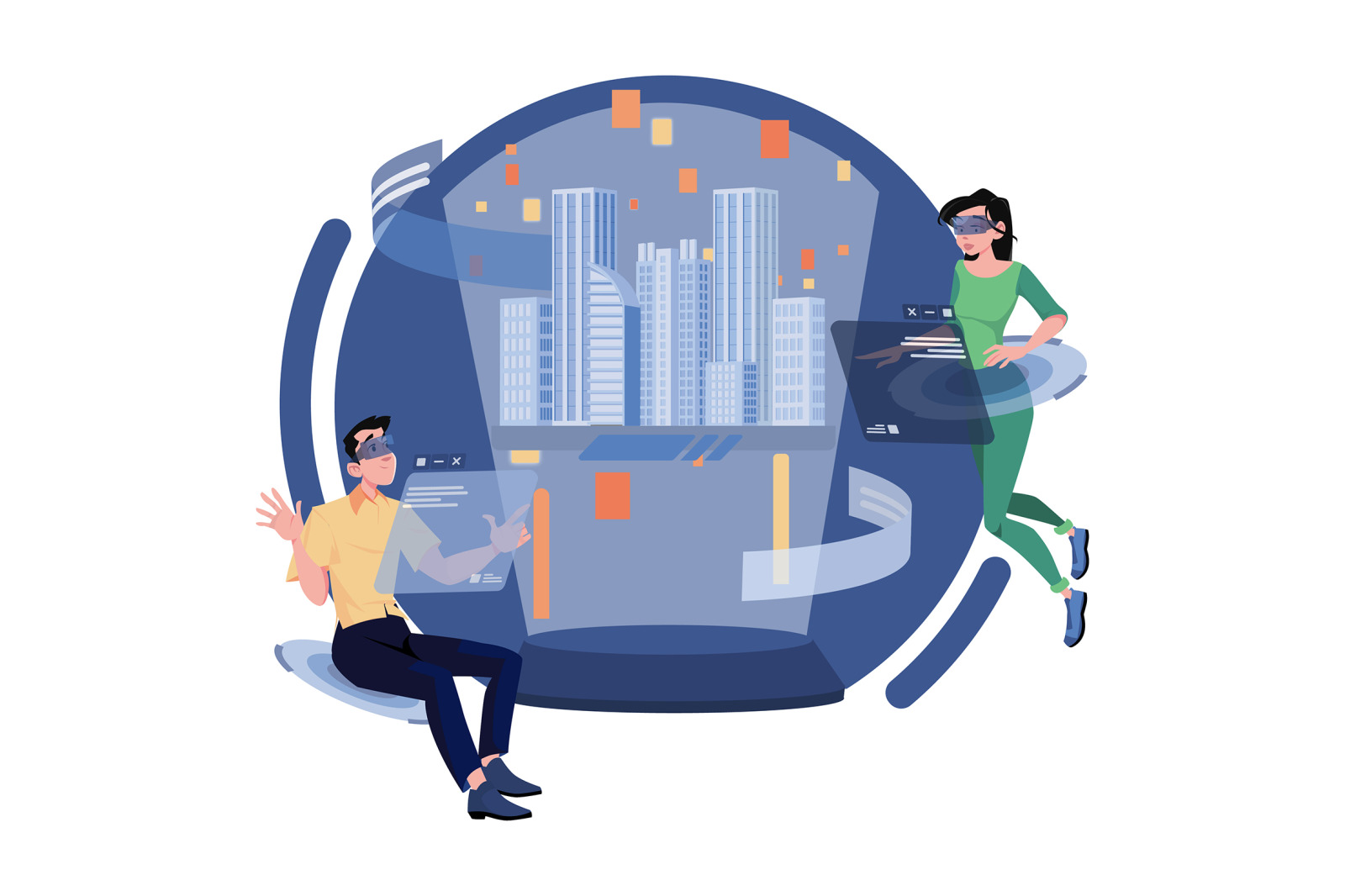 M454_Metaverse Illustration Pack M454_Metaverse Illustration Pack