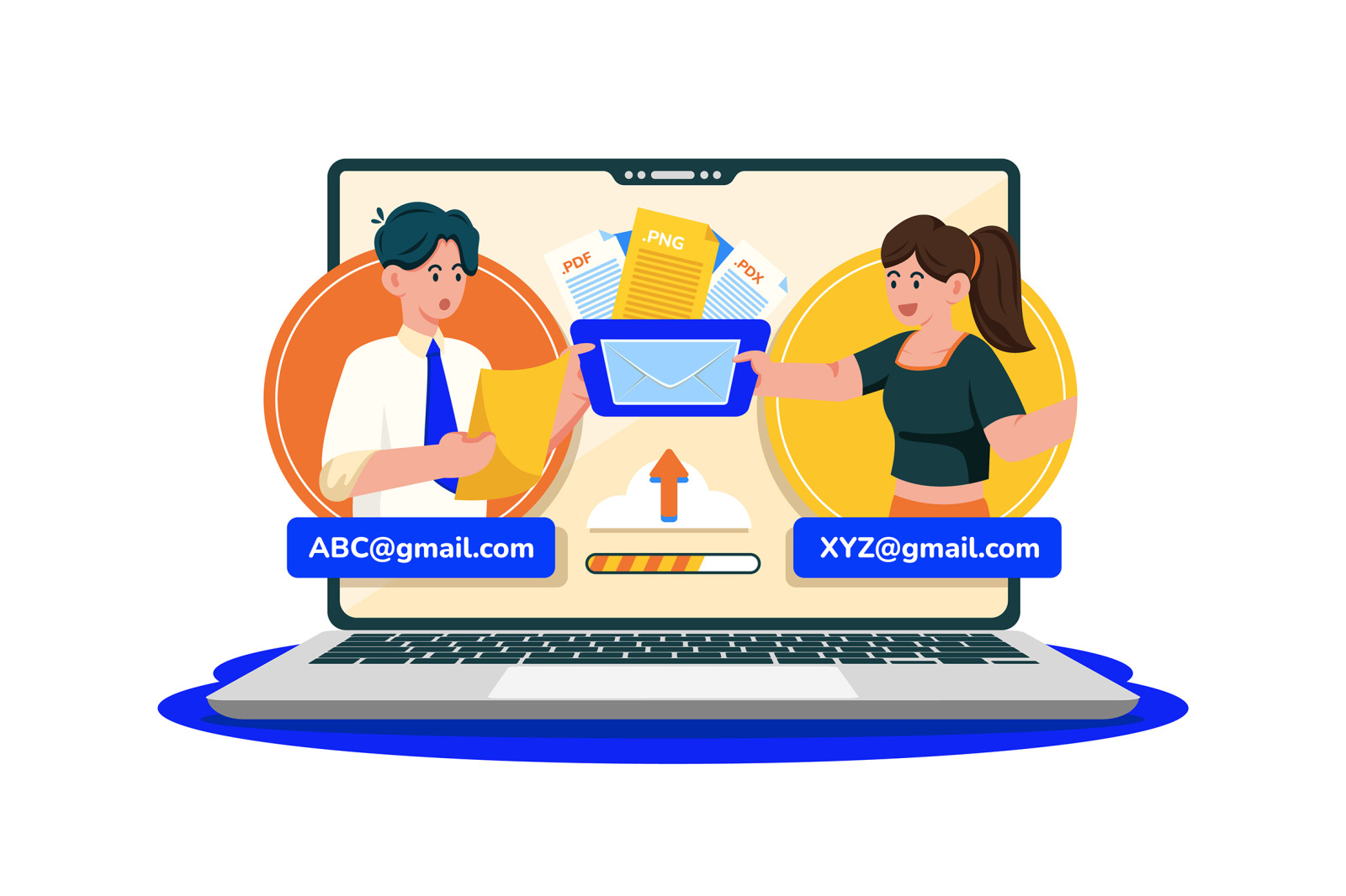 M741_Email Service Illustration Pack M741_Email Service Illustration Pack