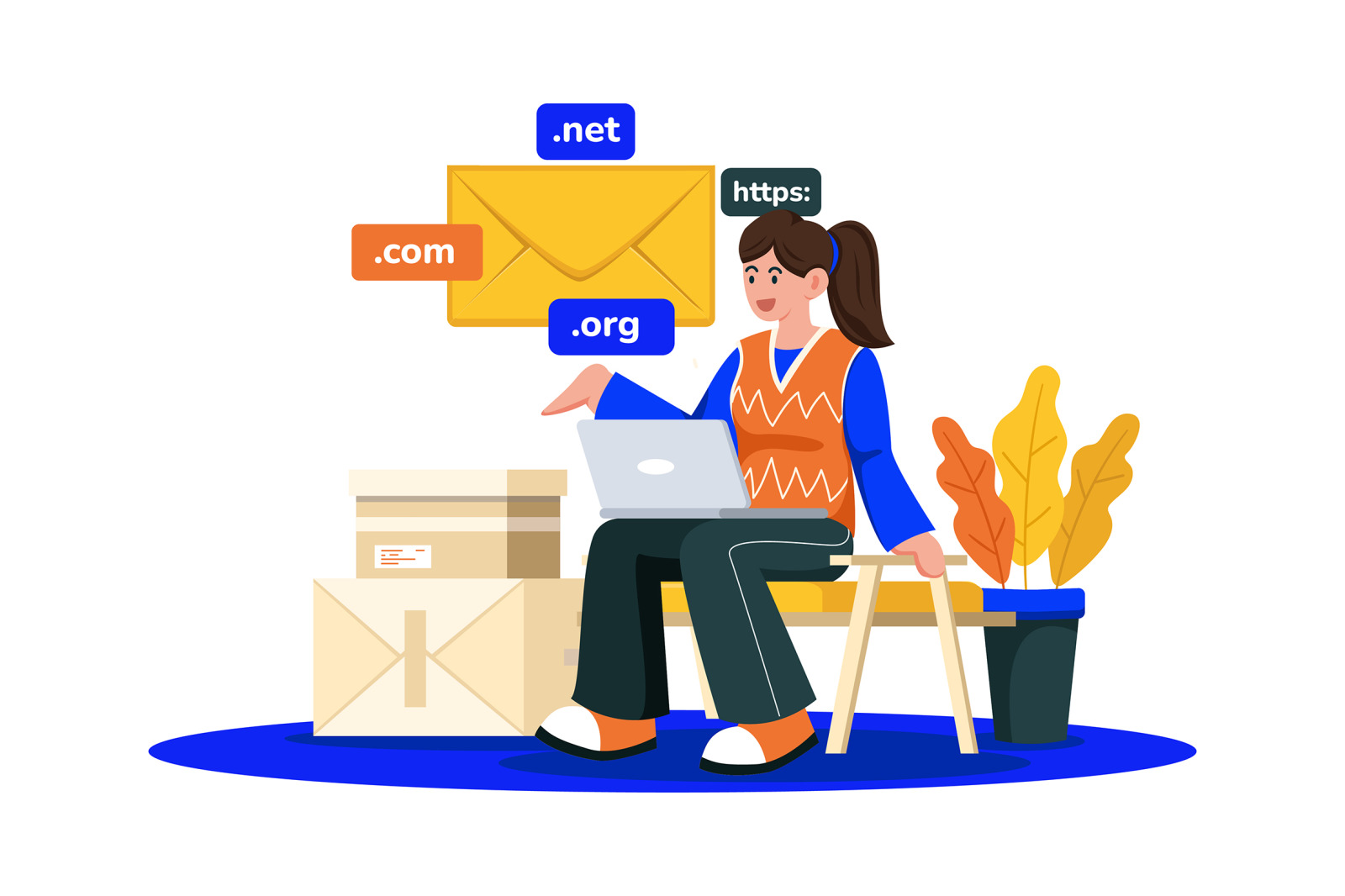 M741_Email Service Illustration Pack M741_Email Service Illustration Pack