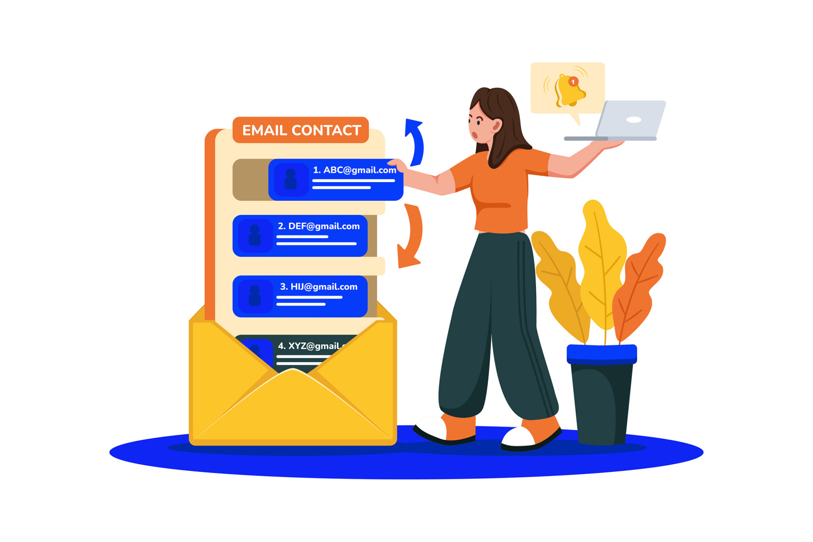 M741_Email Service Illustration Pack M741_Email Service Illustration Pack