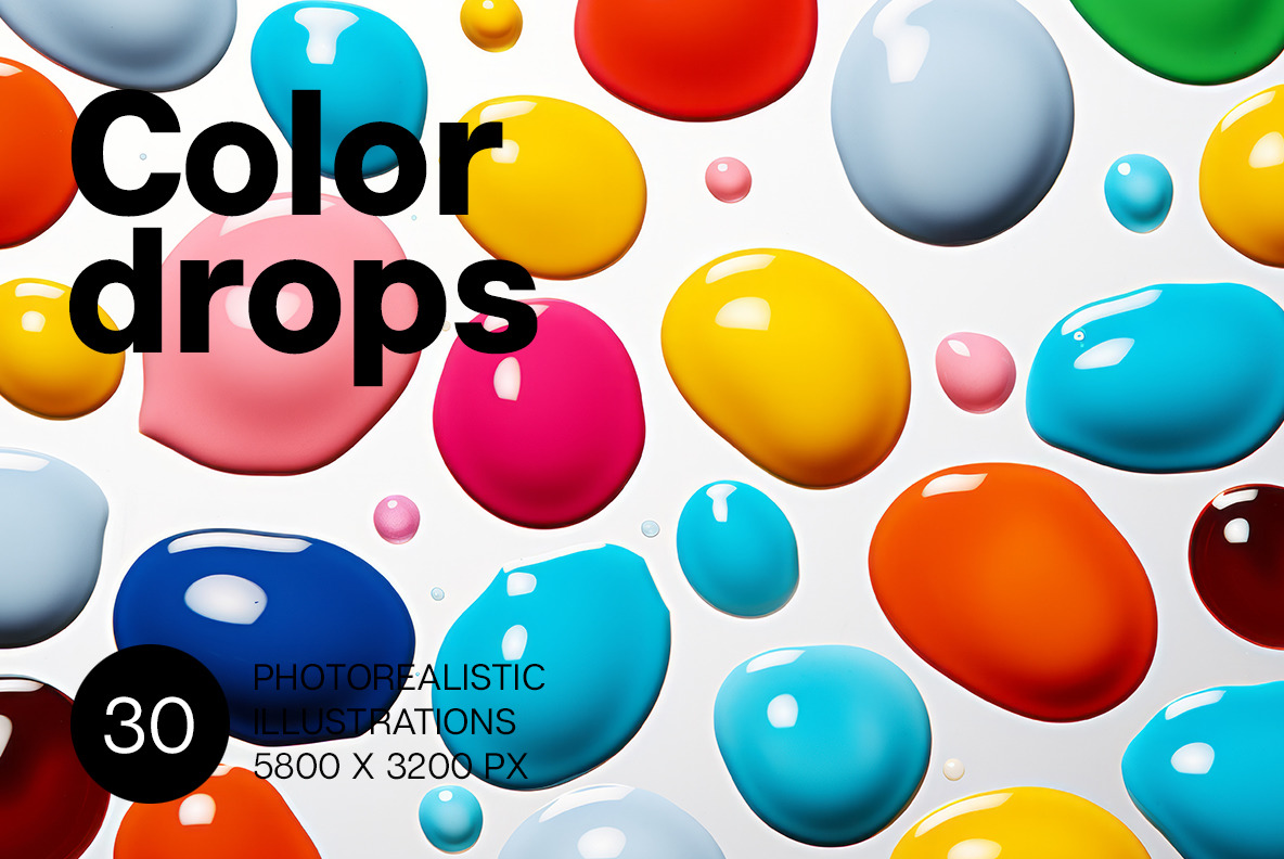 Color Drops Backgrounds