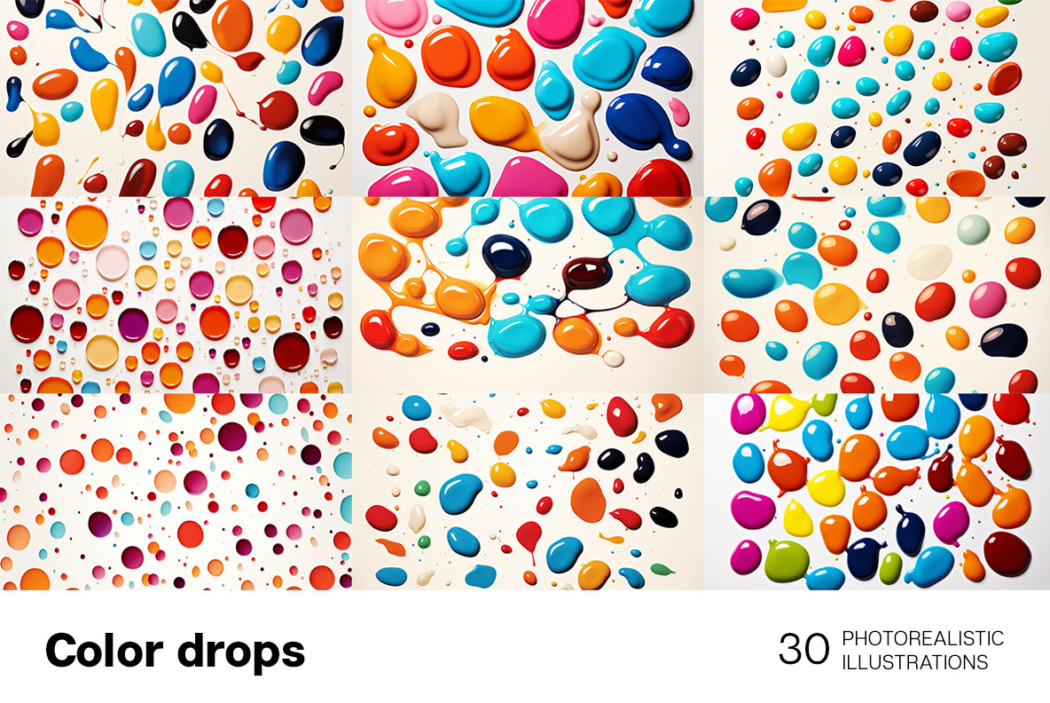 Color Drops Backgrounds