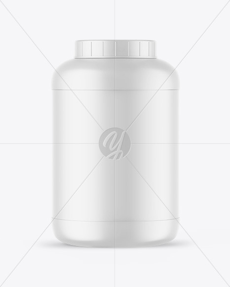 Matte Protein Jar Mockup Matte Protein Jar Mockup