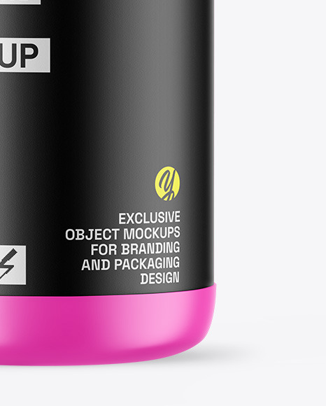 Matte Protein Jar Mockup Matte Protein Jar Mockup