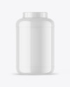 Glossy Protein Jar Mockup