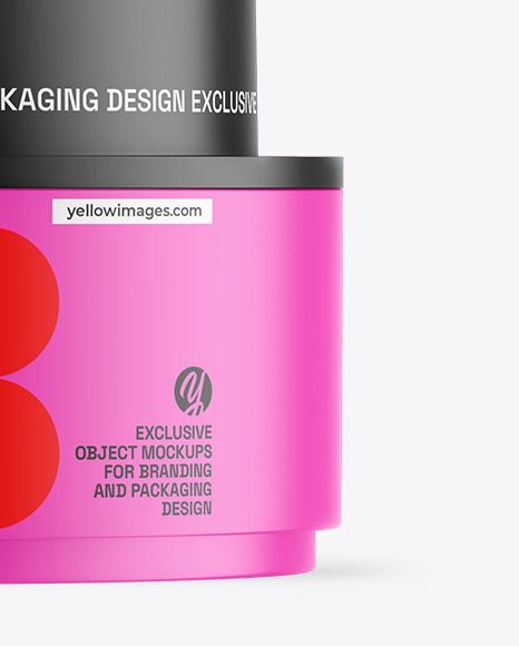 Matte Cosmetic Jar Mockup Matte Cosmetic Jar Mockup