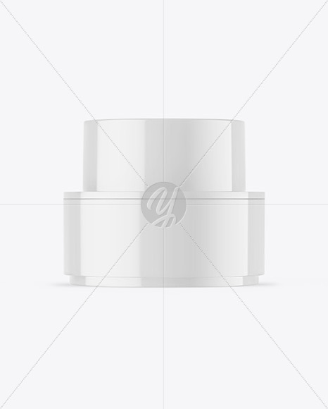 Glossy Cosmetic Jar Mockup