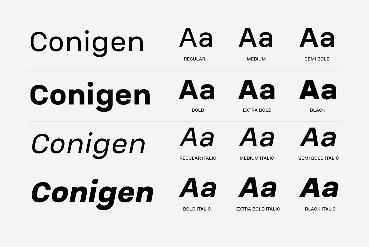 Conigen Modern Sans Seri Conigen Modern Sans Seri