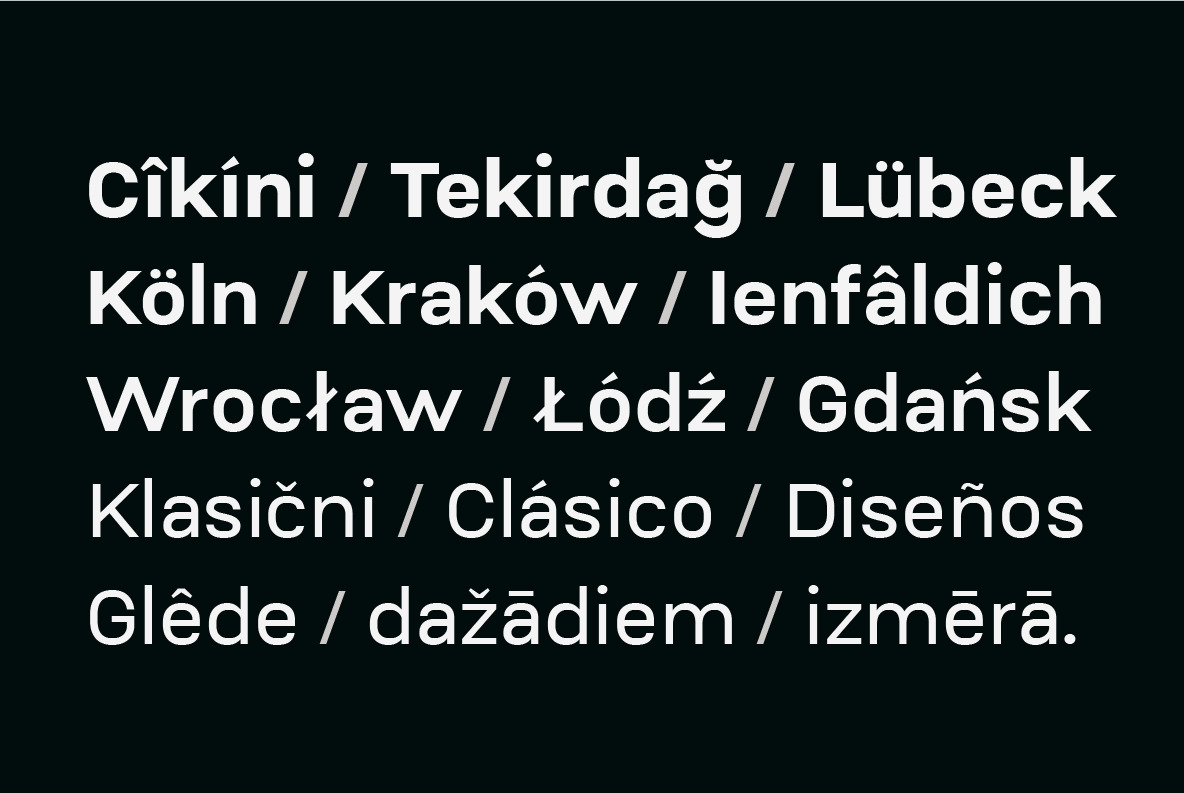 Conigen Modern Sans Seri Conigen Modern Sans Seri
