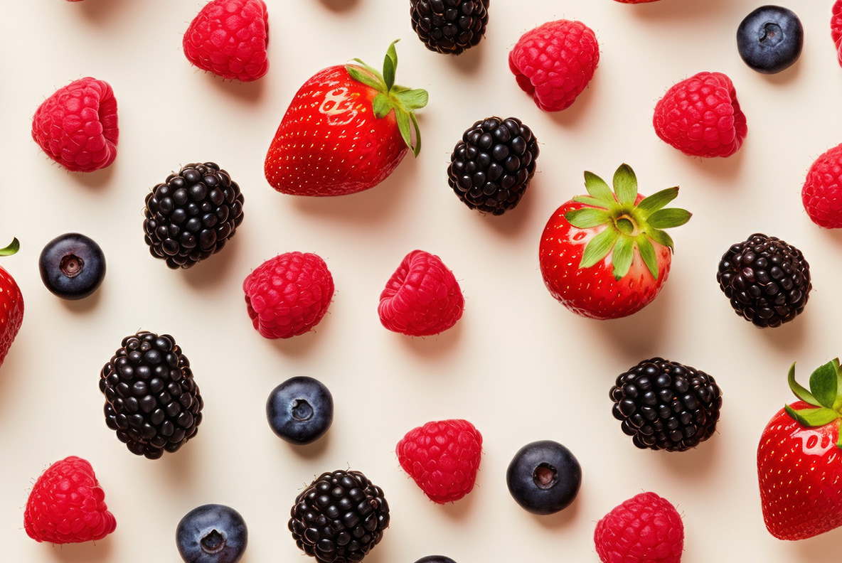 Fruits and berries patterns