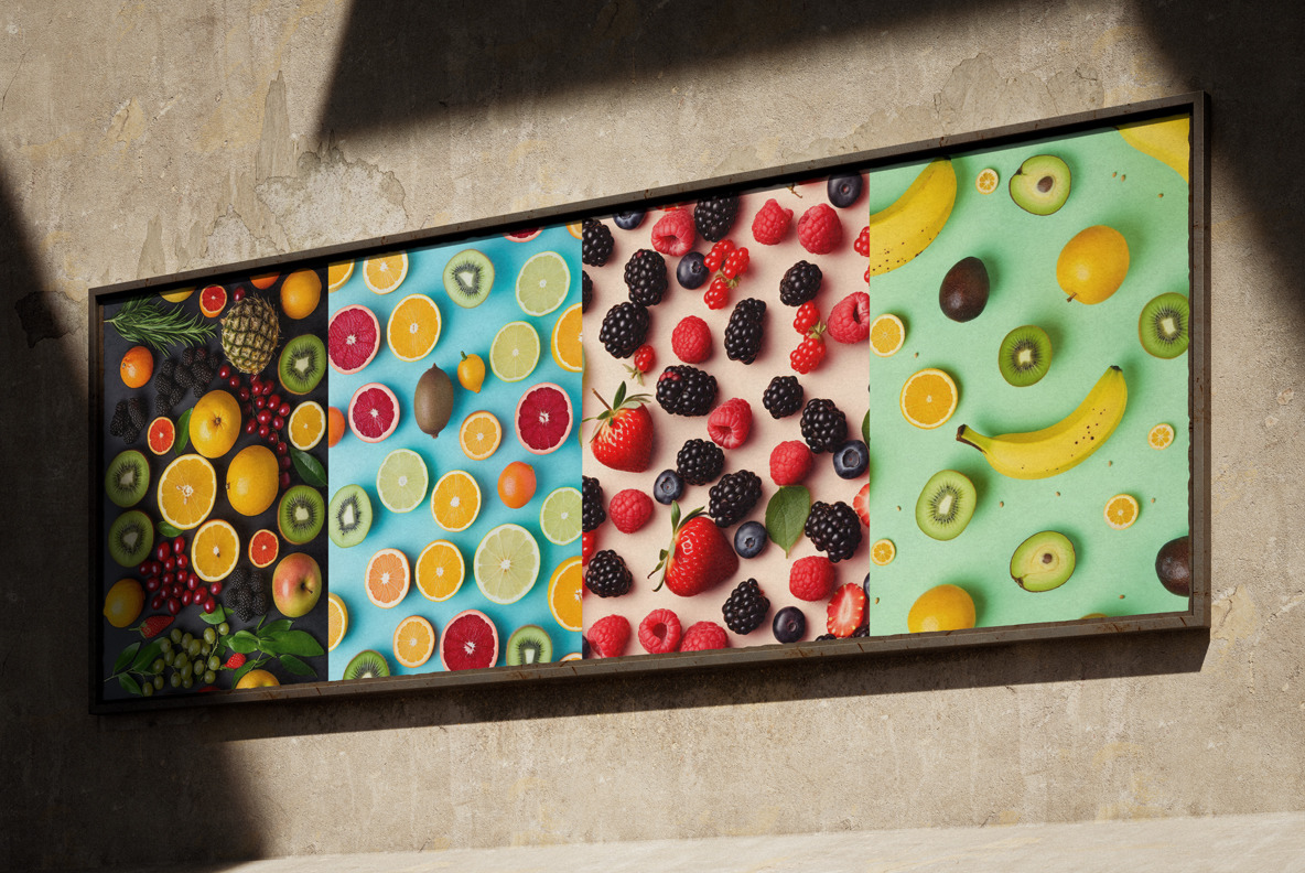 Fruits and berries patterns