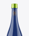 Glossy Ceramic Wine Bottle Mockup