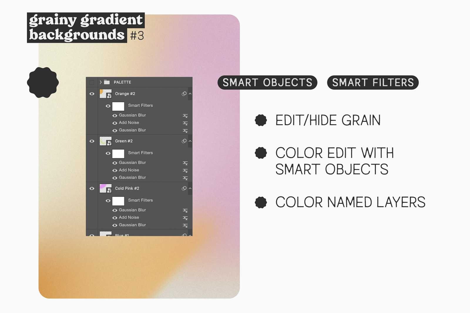 Grainy Gradient Backgrounds #3