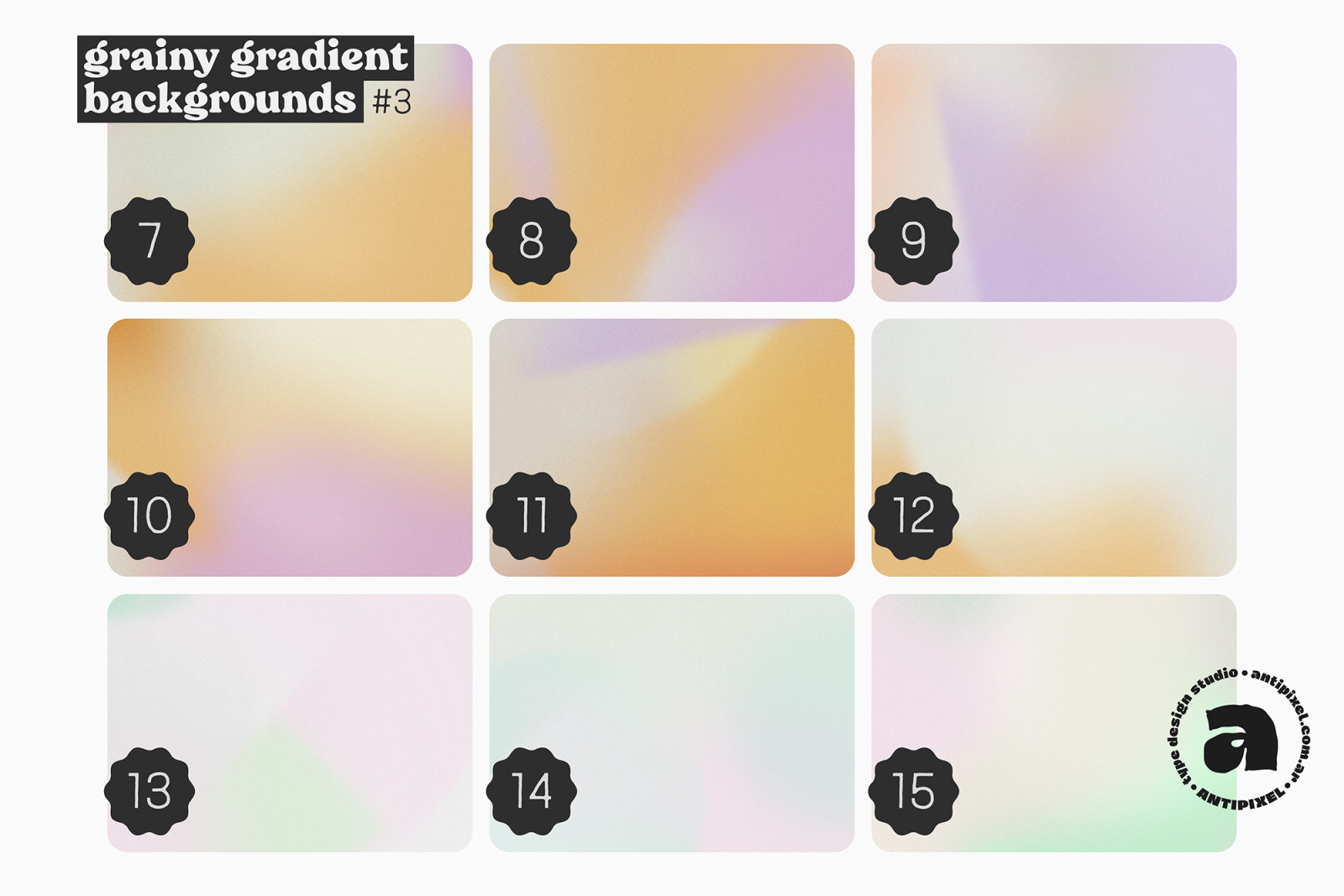 Grainy Gradient Backgrounds #3