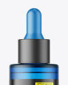 Frosted Blue Dropper Bottle Mockup