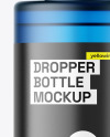 Frosted Blue Dropper Bottle Mockup