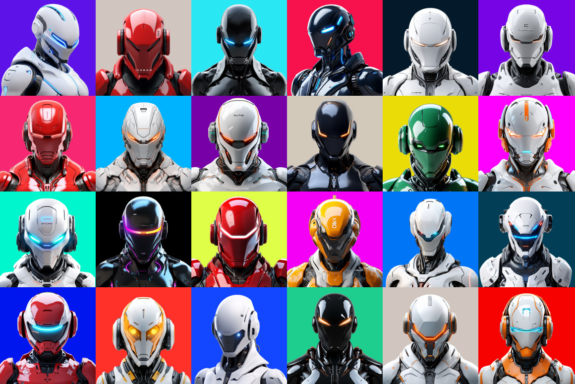125 Cyborg Avatars Bundle 125 Cyborg Avatars Bundle
