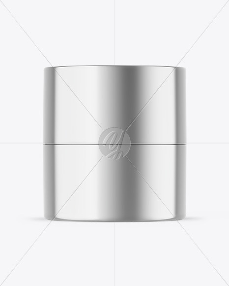 Metallic Cosmetic Jar Mockup