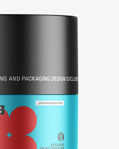 Matte Metallic Cosmetic Jar Mockup