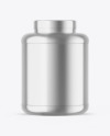 Metallic Protein Jar Mockup Metallic Protein Jar Mockup