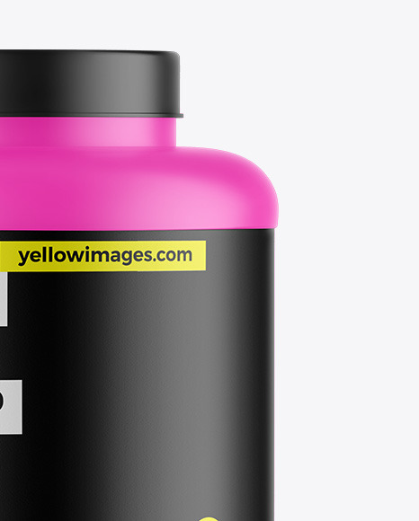 Matte Protein Jar Mockup